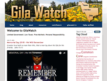 Tablet Screenshot of gilacountywatch.com